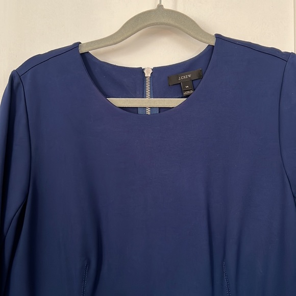 JCrew Navy Blue Ponte Midi Dress Size 14 - Picture 4 of 4